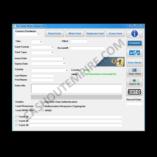 EMV Chip Writing Software V8.6 (Universal)