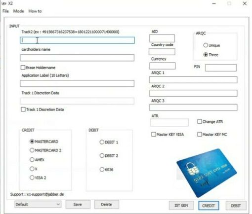 EMV X2 Smart Card Chip Reader/Writer + Full Setting Package