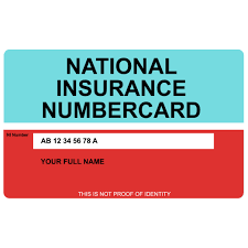 National Insurance Number – UNITED KINGDOM